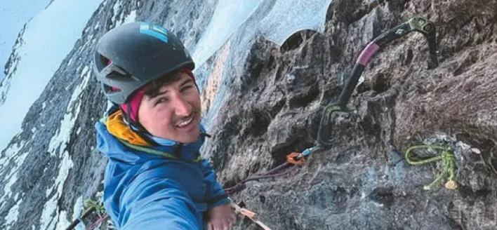 Yannick Glatthard réalise une première ascension en vol et montée sur Tällistock (Suisse)