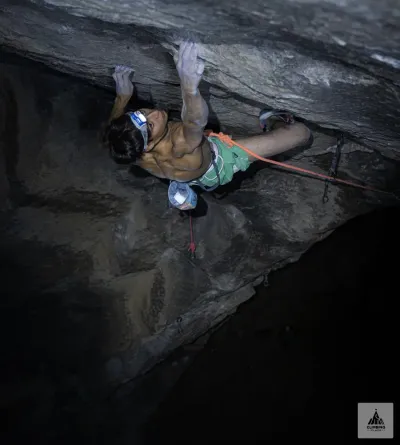 Gianluca Vighetti sends Change P1 (9a+) at Flatanger