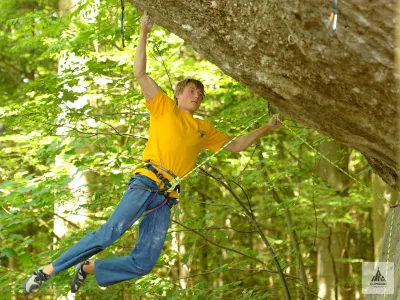 Nigel Armino enchaîne Action Directe (9a) dans le Frankenjura