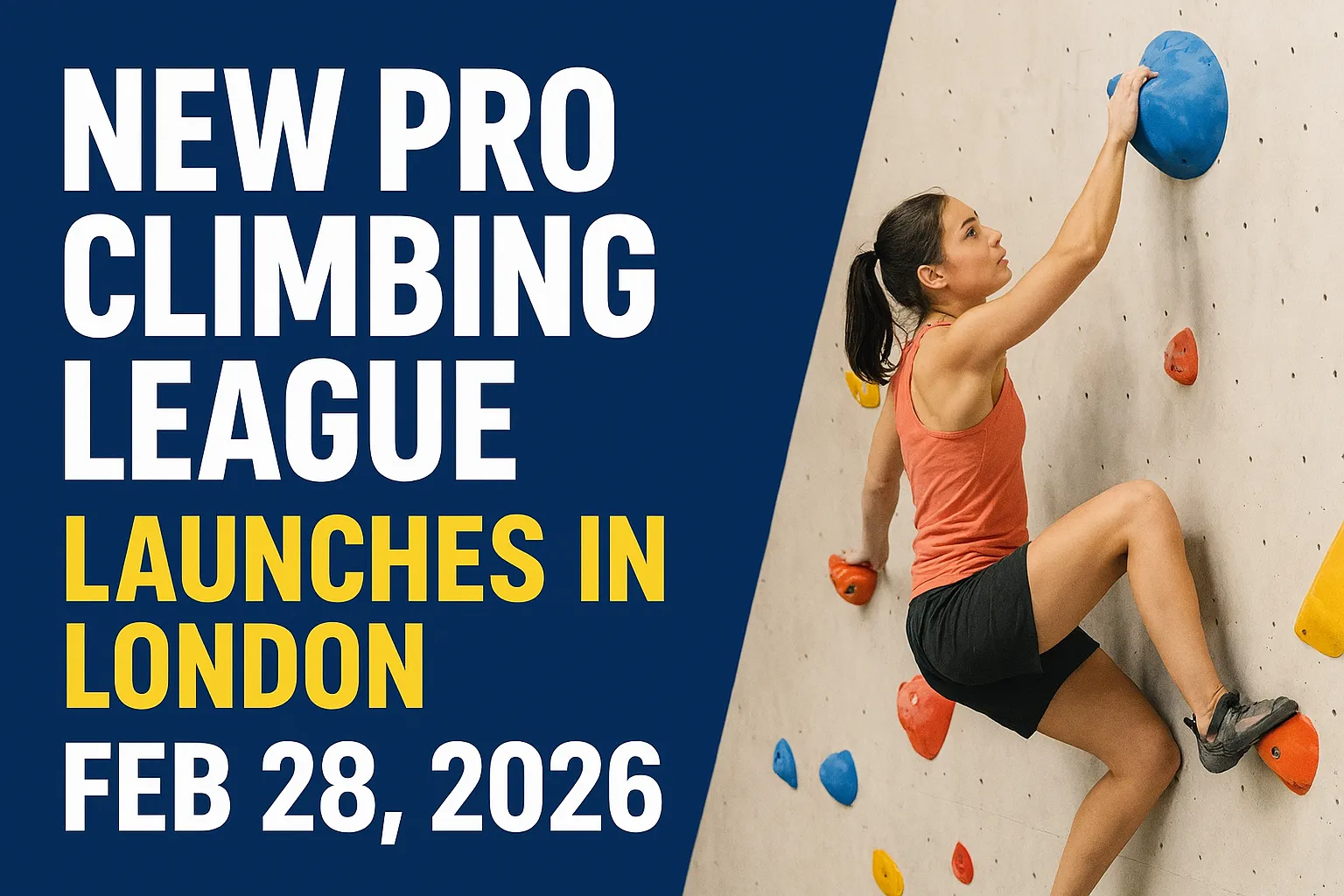 Lancement de la nouvelle Pro Climbing League à Londres (28 février 2026)