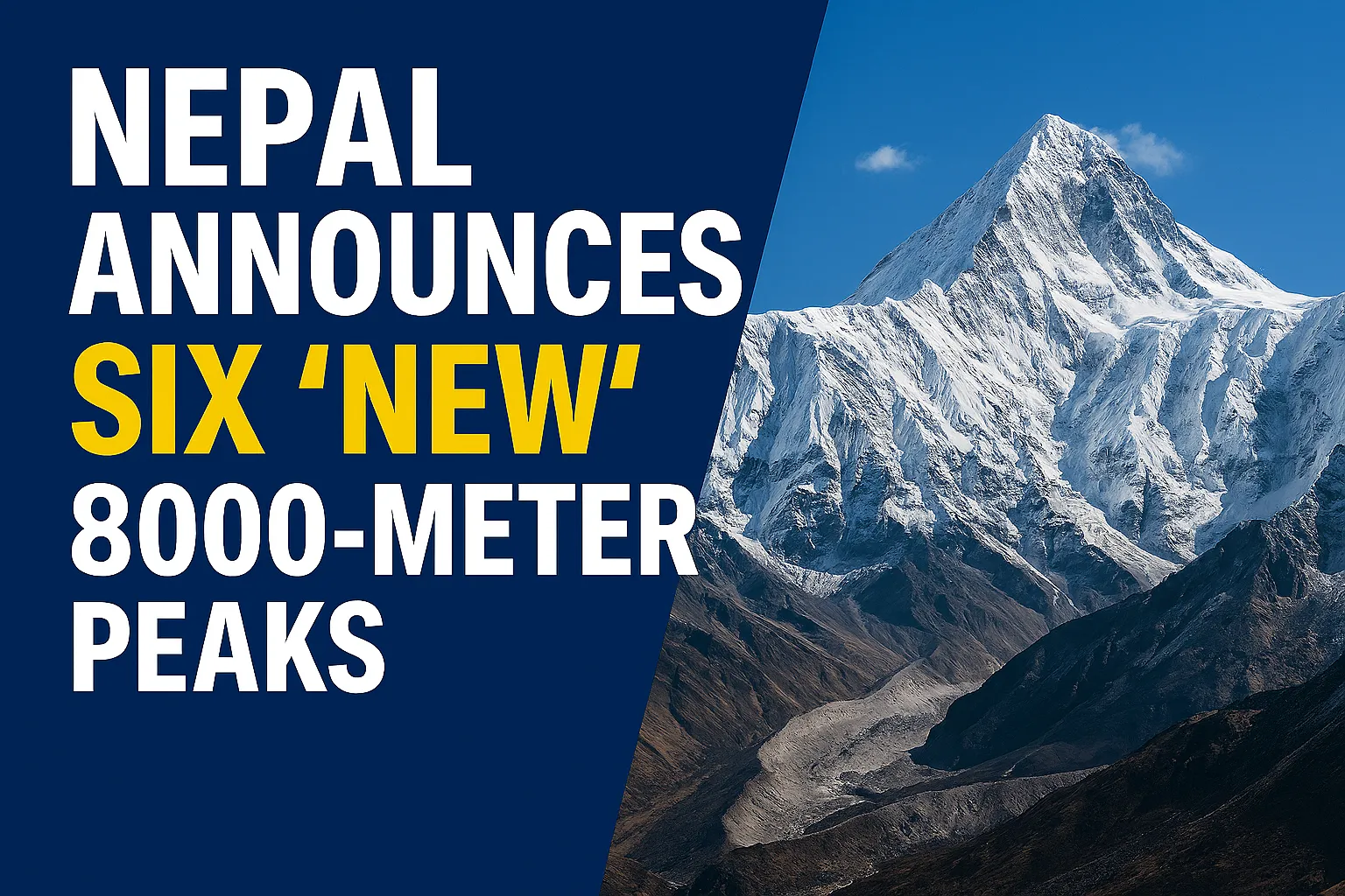 Přepisují se rekordy: Nepál oznámil šest "nových" osmitisícovek.