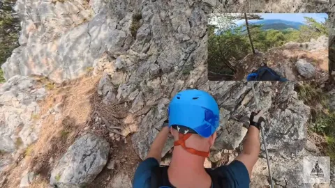 Gebirgsvereins - Klettersteig — Gutensteiner Alpen — Ferrata view 1/24