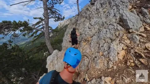 Gebirgsvereins - Klettersteig — Gutensteiner Alpen — Ferrata view 14/24