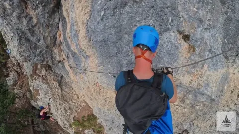 Gebirgsvereins - Klettersteig — Gutensteiner Alpen — Ferrata view 20/24