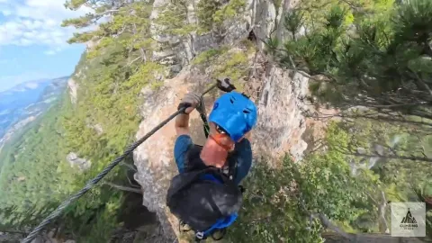 Gebirgsvereins - Klettersteig — Gutensteiner Alpen — Ferrata view 15/24