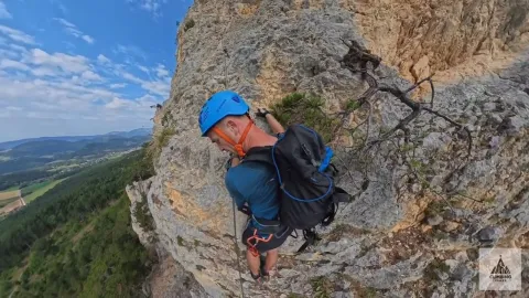 Gebirgsvereins - Klettersteig — Gutensteiner Alpen — Ferrata view 6/24