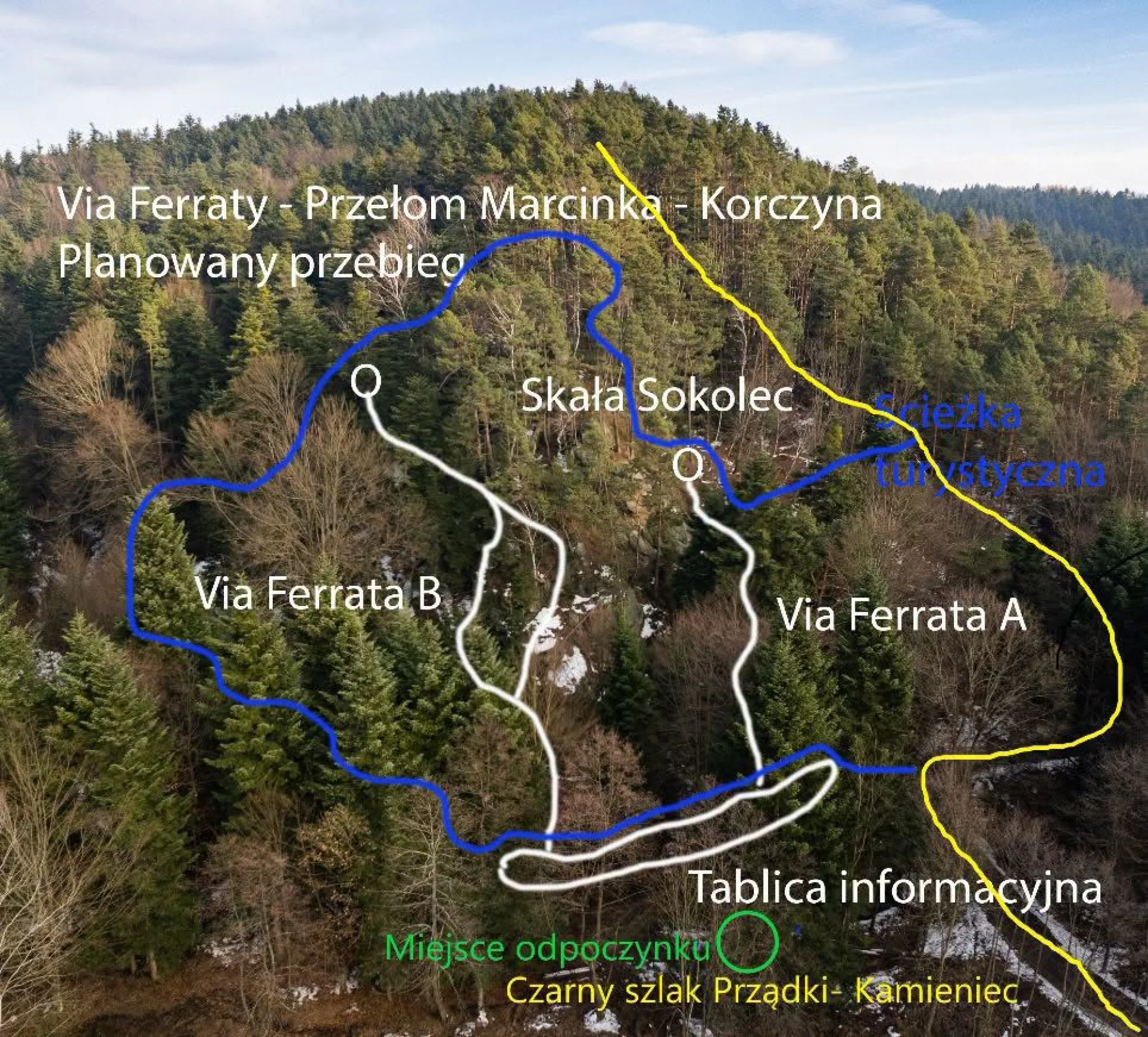 Topo of Via Carpatia (A/B), Korczyna