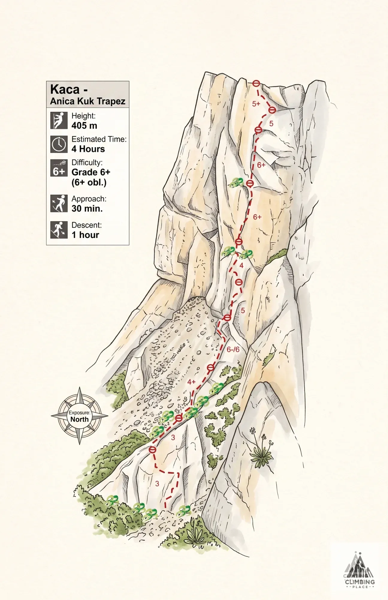 Topo de Kaca - Anica Kuk - Paklenica (6+), Anica Kuk
