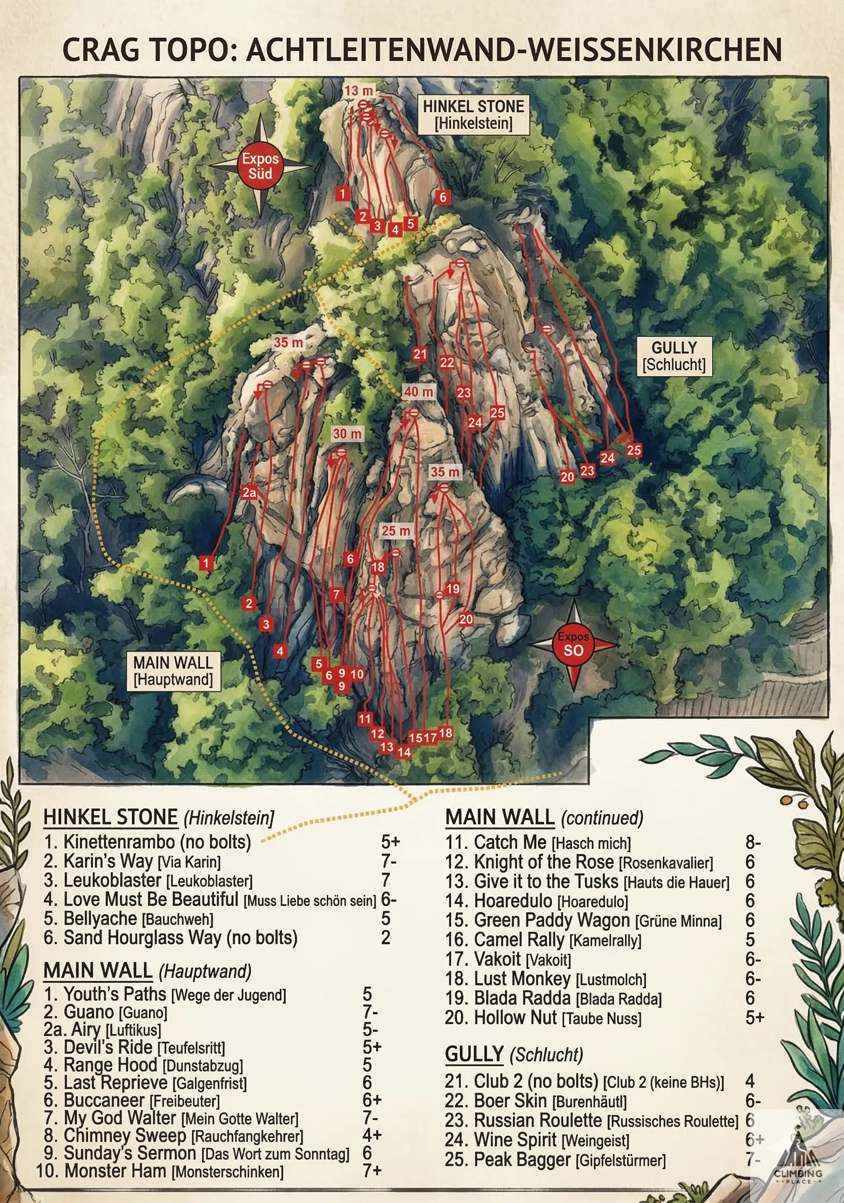 Topo de Monsterschinken (7+), Wachau / Waldviertel