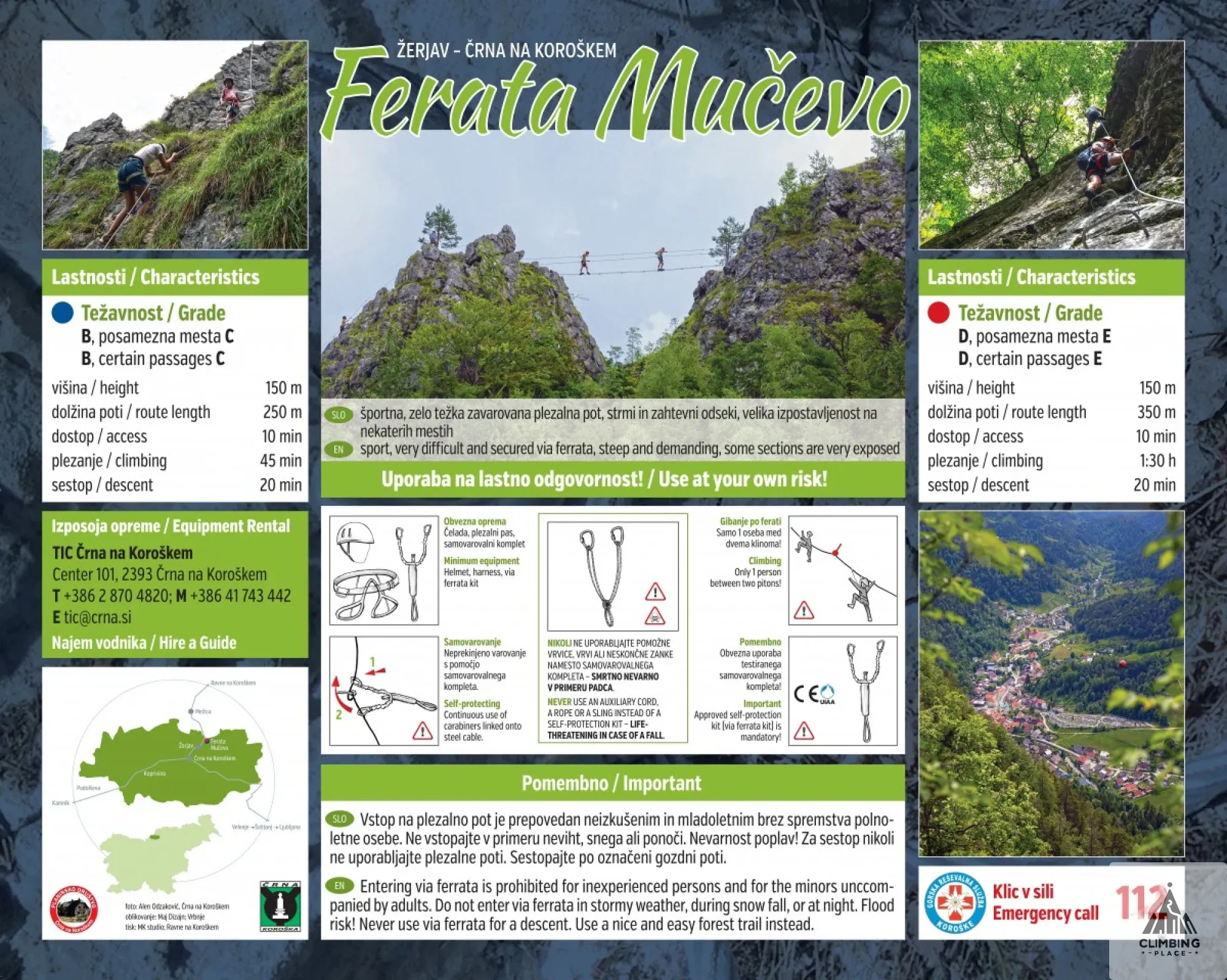 Topo: Ferata Mučevo - modra