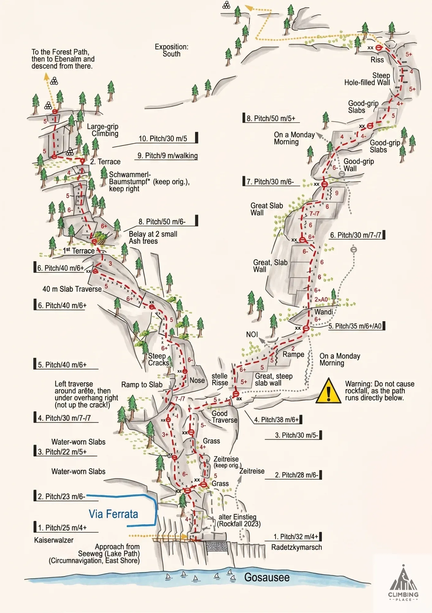 Topo Radetzkymarsch- Vorderer Gosausee (7-/7), Lärchkogel