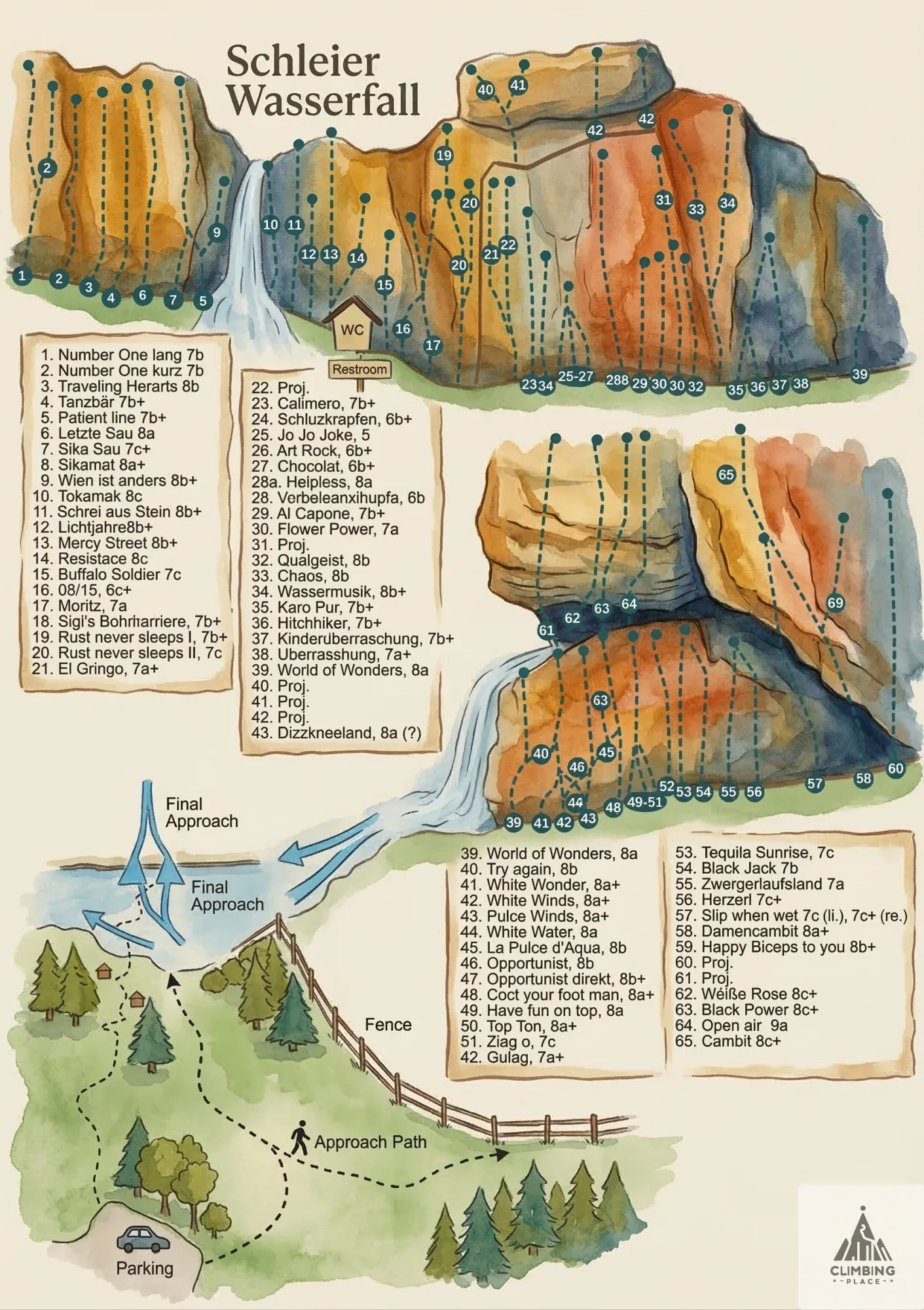 Topo von Quälgeist (7), Kaiser Mountains